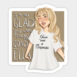 Sabrina carpenter nonsense coachella Sticker